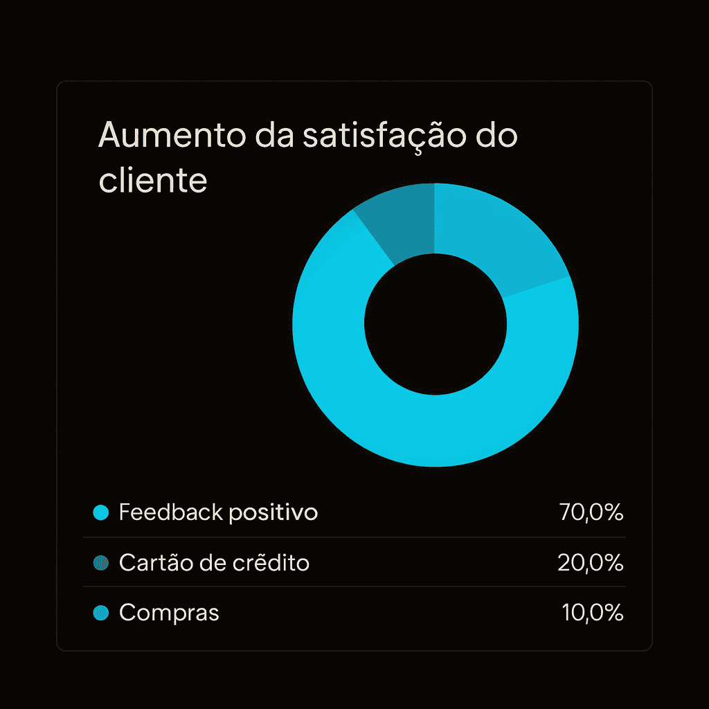 Grafico de satisfacao do cliente Ateliux